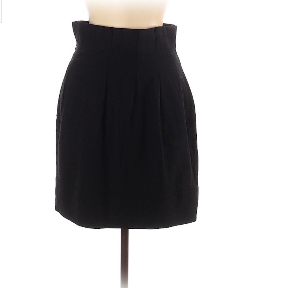 BCBGMaxAzria Black pleated Skirt with Pocket skirt